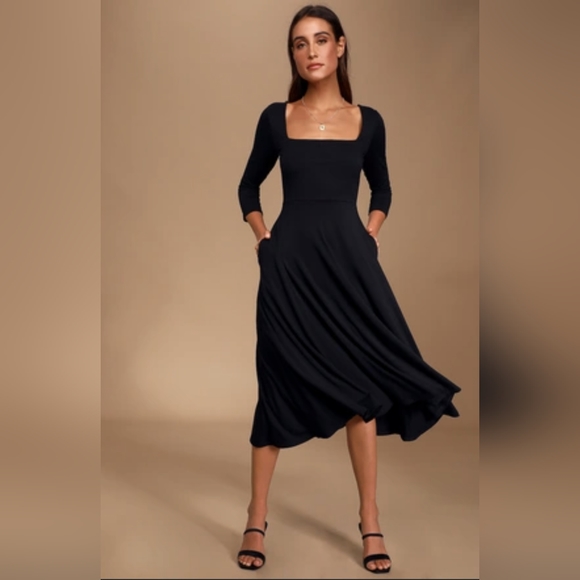 Lulu's Smooth Talker Dress SzL - Picture 1 of 10